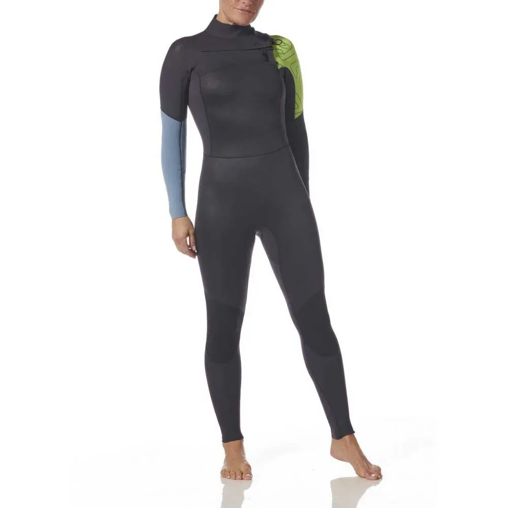 Performance 3/2 Mm Neoprene Wetsuit Graphite / Yellow S Women - Typhoon - FashionsVida