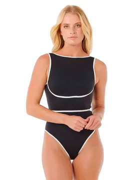 Costume Da Bagno Mirage Fusion High Neck Black XS