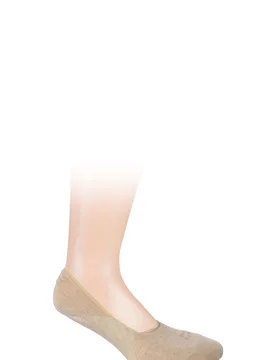 Pair Sand Invisible Step Shoe Liners Men's 8.5-9.5 Mens - - Cream - Size: 8.5-9.5 Mens - Falke - FashionsVida