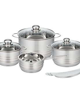 Topfset "Brilliant", 8-teilig silber