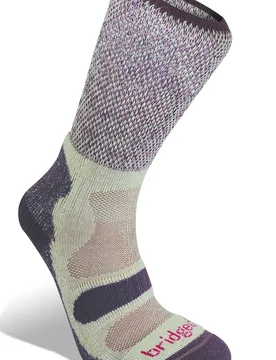 Lightweight Womens Cotton Comfort Hiking Crew - - Size: M - Bridgedale - FashionsVida