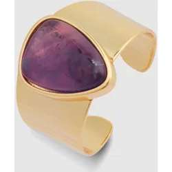 Anillo ajustable áfrica moda acabado en amarillo de 18 quilates