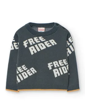 Boboli Pull Knitwear Anthracite 8 Années Garçon - BÒBOLI - FashionsVida