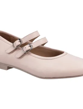 Nancy Mary Jane Leather Womens Blush Flats - Pink - Size Uk 4 - Hush puppies - FashionsVida
