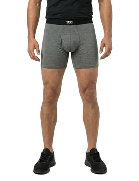 Boxers Vibe Xtra Brief Fly Dark Grey Heather XL