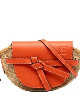 Mini Raffia Gate Crossbody - LOEWE - FashionsVida
