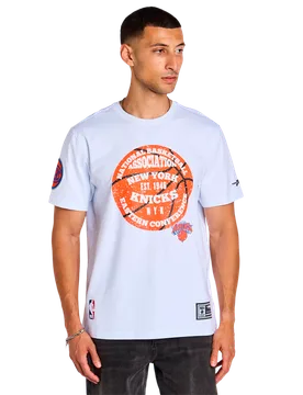 Knicks Day One Uomo - Magliette Bianco - Taglia L - Jersey di cotone L - Pro Standard - FashionsVida