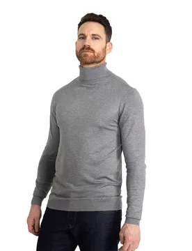 Pull à Col Roulé M-noos-kwc001 Light Slate Melee M - Petrol industries - FashionsVida