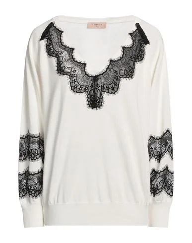 Pullover Mujer Blanco XS Mujer - TWINSET - FashionsVida