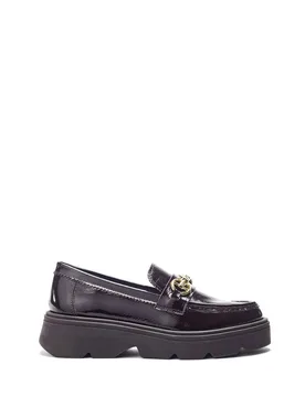 Women's 'Eisa' Leather Loafers in Dark Brown Size: 7 - Dark Brown - Size: 7 - Moda in Pelle - FashionsVida
