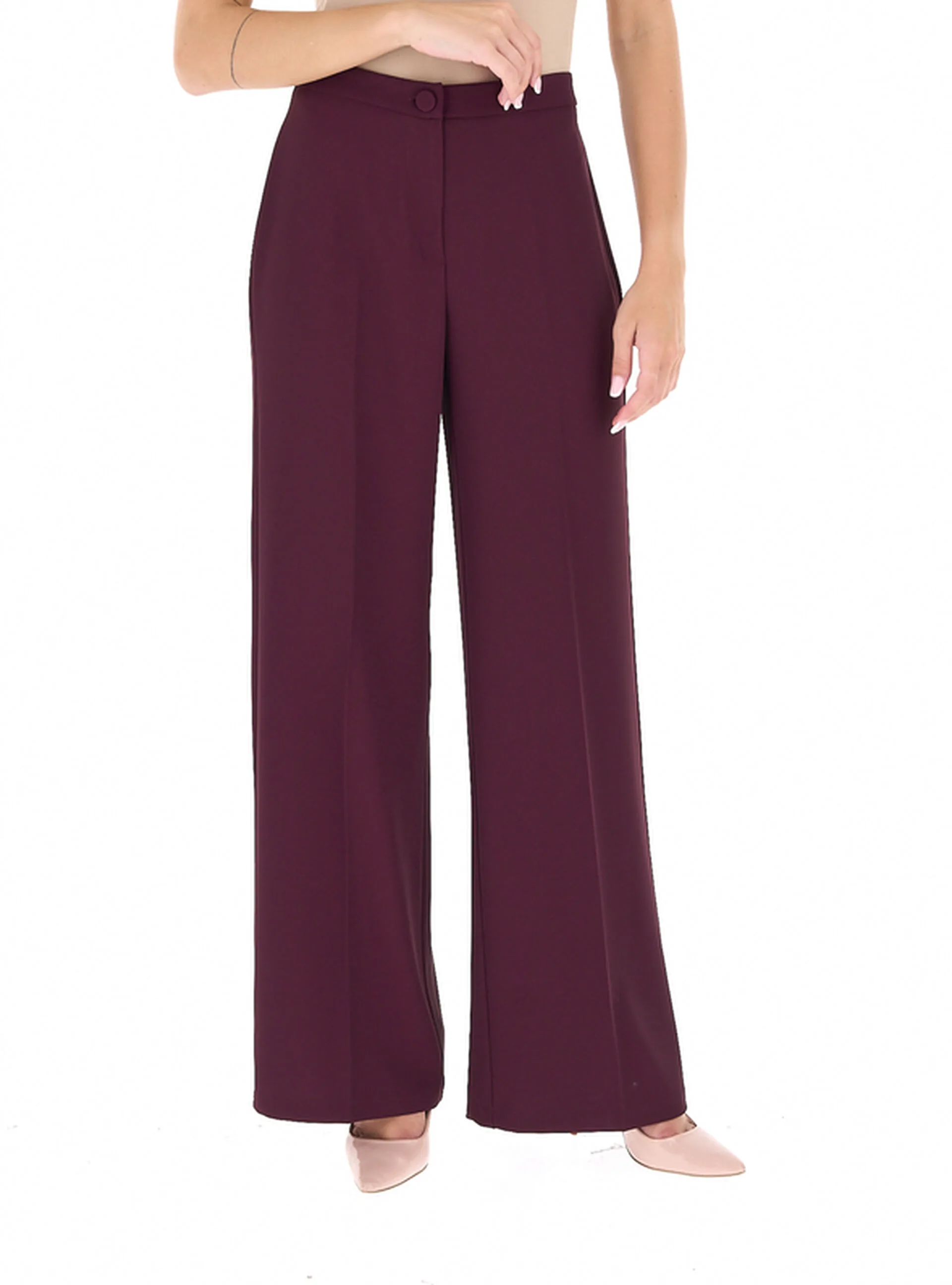 Pantalone a palazzo BORDEAUX S - Rinascimento - FashionsVida