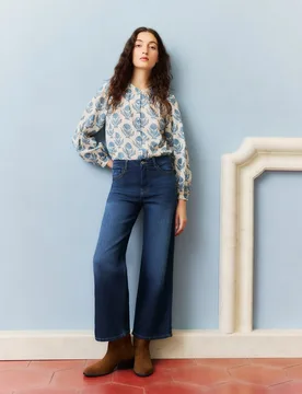 Vaquero de campana liso de mujer - Southern Cotton - FashionsVida