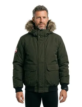 Giacca Bomber Everest Faux Fur Surplus Goods Olive Green S