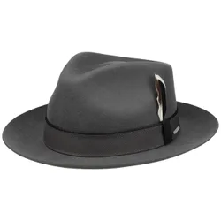 Vanvico Fedora Wool Hat by - dark grey - Size: XXL (62-63 cm)