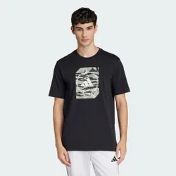 T-shirt Camo Shape Graphic M Black
