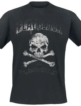 T-Shirt - Justice - S bis XXL - für Männer - Größe M - schwarz - Lizenziertes Merchandise! - Männer - male - Flat Black - FashionsVida