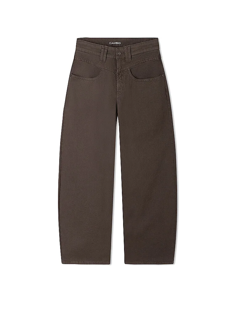 Pantalon Barrel Leg ODELE marron 42/L28 - Cambio - FashionsVida