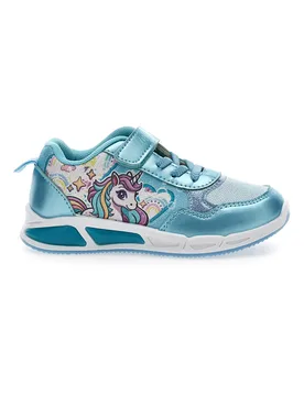 Scarpe azzurre con luci e strappo Funicorn S8010199T10 29 - UNICORNO - FashionsVida