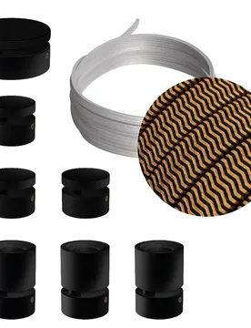 Cables Kit D´éclairage Linear Filé System Cz22 5 M 7 Unités Black / Brown One Size