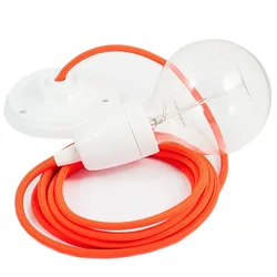 Cables Suspension Luminaire Rf15 2 M Neon Orange / White One Size