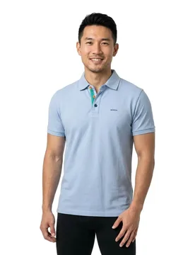 Polo A Maniche Corte 26cn150 Sky Blue S - Nza New Zealand - FashionsVida