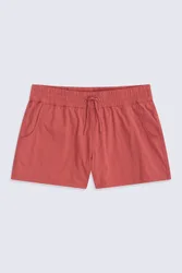 Packable Womens Swim Short - Orange - Orange - Size: 16
