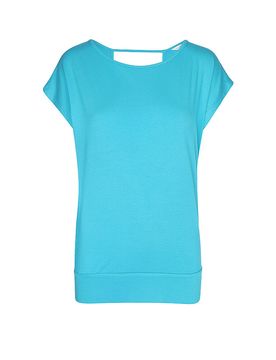 Camiseta de yoga Jangama para mujer turquesa L