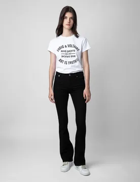 Zadig & Voltaire - Vaqueros Eclipse bootcut cintura baja de mujer - Zadig & Voltaire - FashionsVida