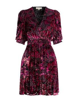 Mini-Kleid Damen Pflaume XS Damen