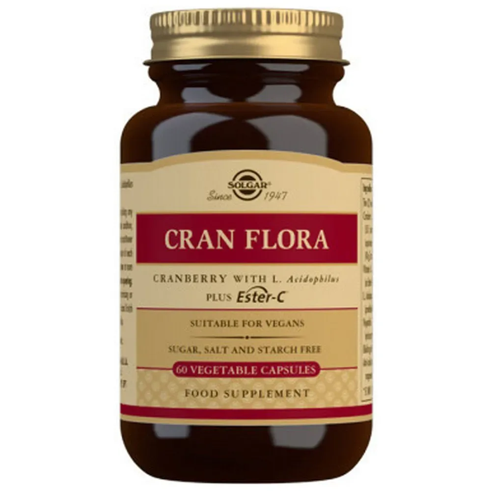 Capsules Cran Flora 60 Unités - Solgar - FashionsVida