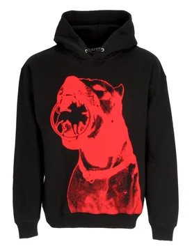 Felpa Cappuccio Uomo Dogo Breed Hoodie X Club Dogo Black - IUTER - FashionsVida