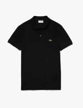 Polo nera slim fit PH4012 in petit piqué - Lacoste - FashionsVida