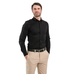 Camicia A Maniche Lunghe Essentials Jett Black XL