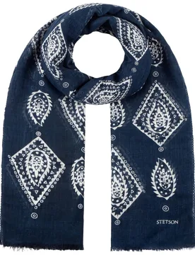 Dervanville Light Wool Summer Scarf by - navy - Female - Size: One Size - Stetson - FashionsVida