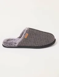 Checked Mule Slippers Brown Mix male