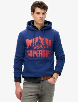 Superdry Herren Mountain Regenbogen Hoodie Marineblau - Größe: Xxl - 89.99 - FashionsVida