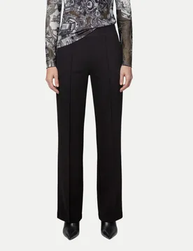 Straight-Leg Schlupfhose Schwarz 38 - monari - FashionsVida