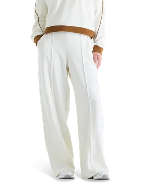 Sport Legacy Women Pants - Beige - Size M - Poly Jersey - Beige - Size: Medium - New Balance - FashionsVida