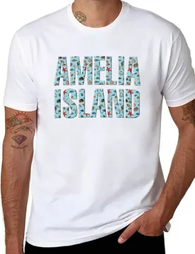 Amelia Island Florida Sea Creatures Design T-Shirt man t shirt cotton high quality man t shirt luxury T-Shirt - Aliexpress - FashionsVida