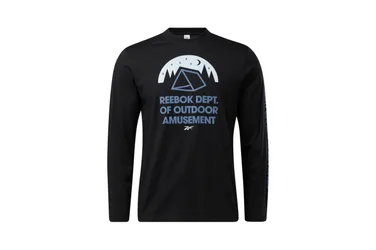 Classics Camping Graphic Longsleeve Tee - T-Shirt-langarm - schwarz - Herren - Size: XL