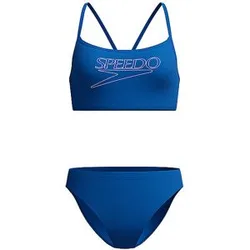 Damen Bikini Endurance Logo blau 36 W