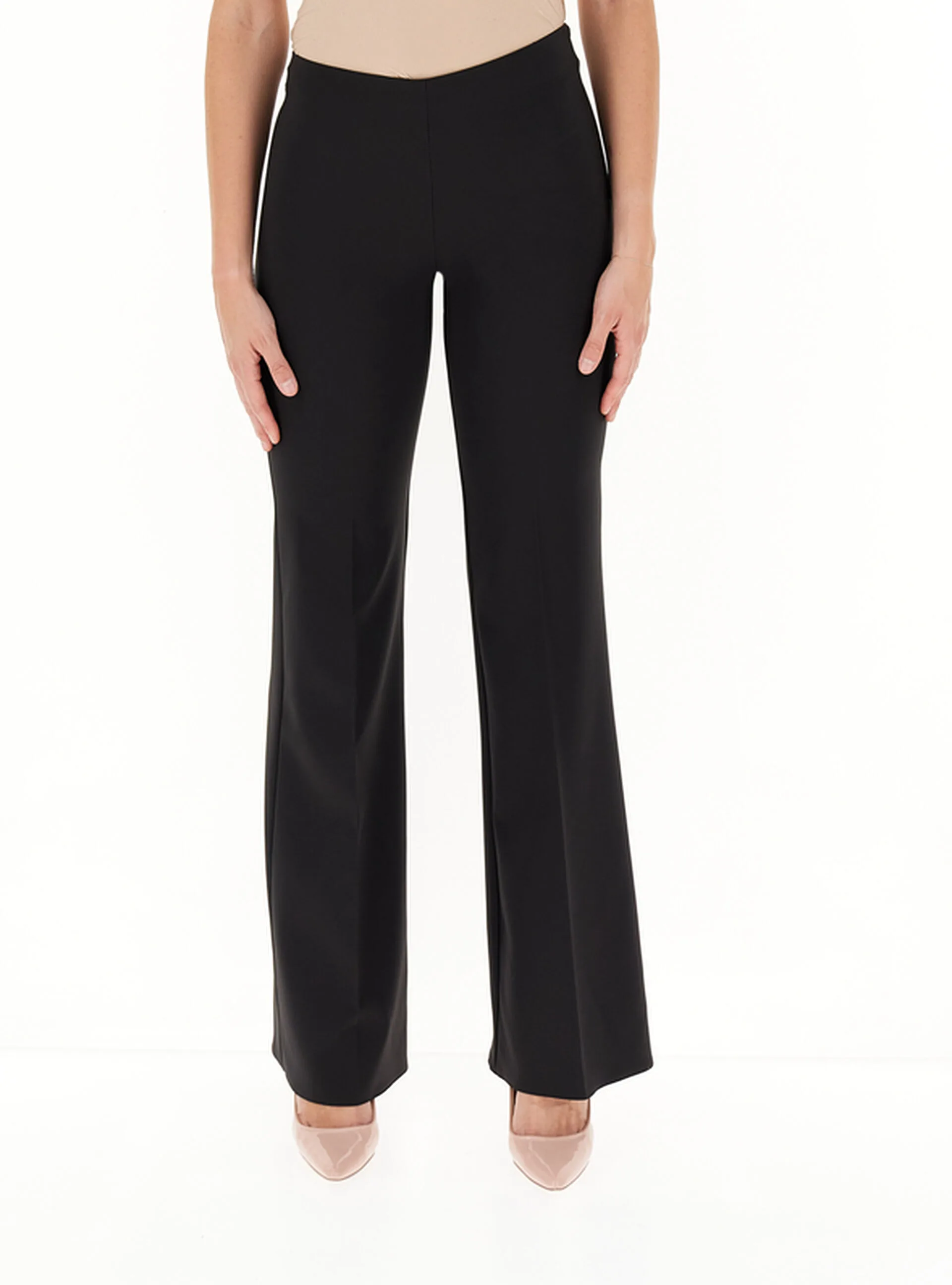 Pantalone flare NERO XL - Rinascimento - FashionsVida