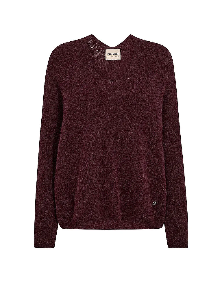 Pull MMTHORAV rouge foncé M - Mos mosh - FashionsVida