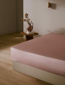 Lenzuola Seta Di Gelso Rosa Senza Cuciture, Fascia Elastica 100% Seta Perfettamente Adatto Per Clienti Con Le Pelli Sensibili 180x200+30cm