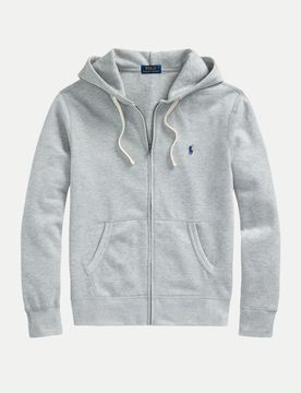 Polo Kapuzenpullover mit Reißverschluss Grau XXL