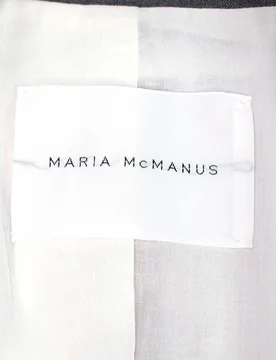 Grey Double Breasted Blazer - Maria McManus - FashionsVida
