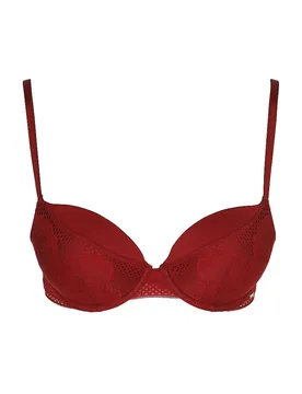 Push Up BH PEONY LACE dunkelrot 80B damen - BOSS - FashionsVida