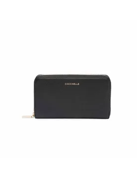 Portafoglio METALLIC SOFT Donna Pelle Nero - E2MW5113201001 - Coccinelle - FashionsVida