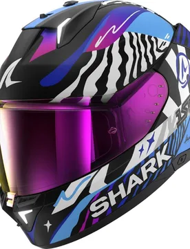 Casco Moto Integrale SKWAL i3 SPEED-FANCY Nero Bianco taglia XL - Shark - FashionsVida