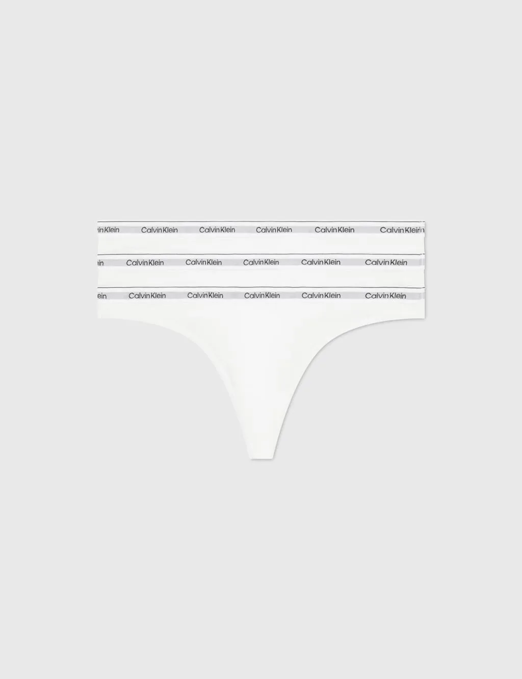 Pack Icon Logo Thong White female - Calvin Klein - FashionsVida